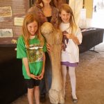 picture with kids and a mammoth bone from Wenas Mammoth dig