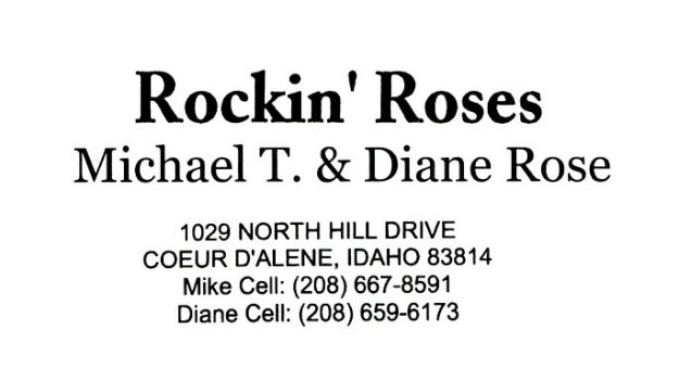 bus. card image of Rockin' Roses
